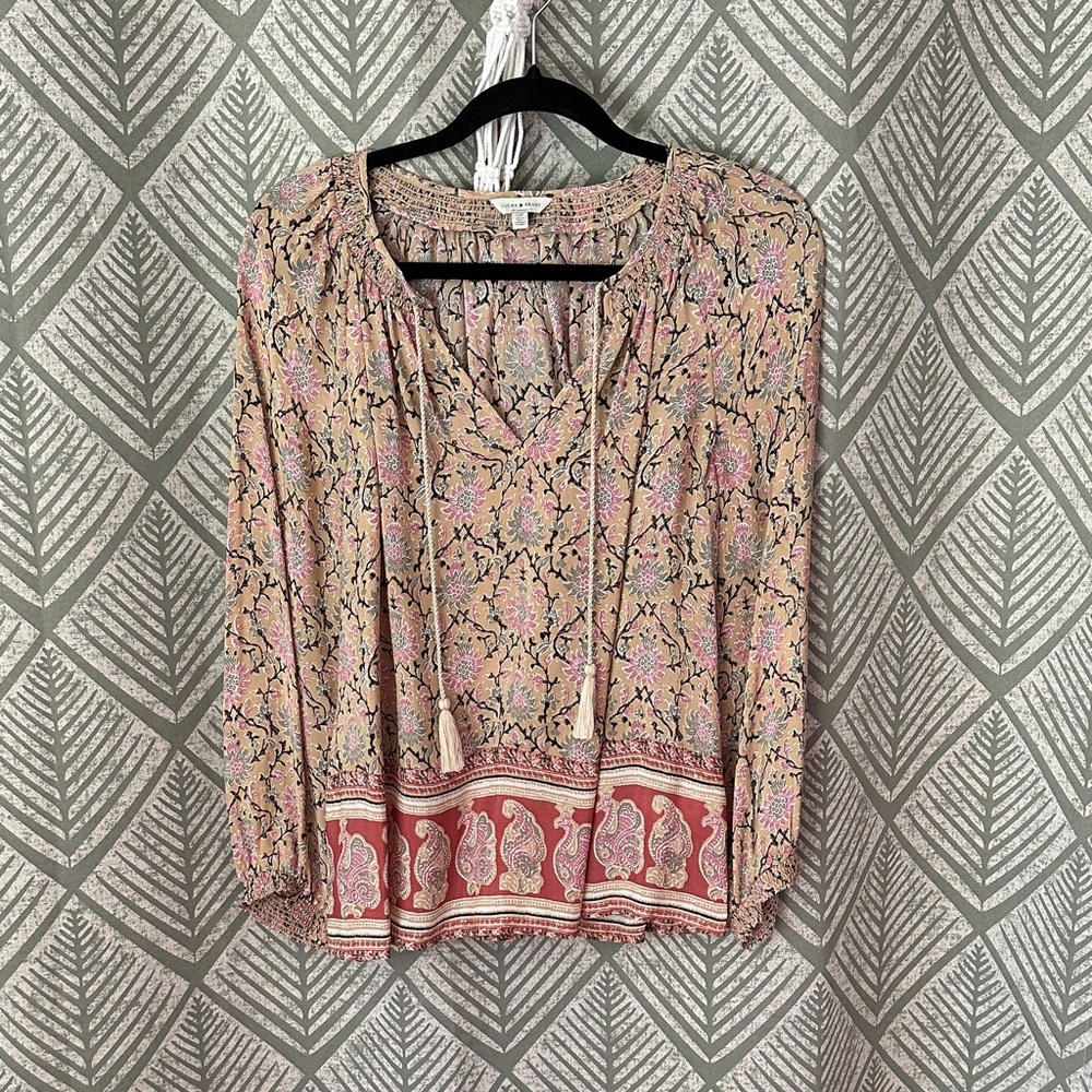 Lucky Brand Multicolor Floral Blouse